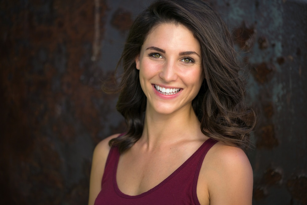 Woman with smooth, hair-free skin after laser hair removal.